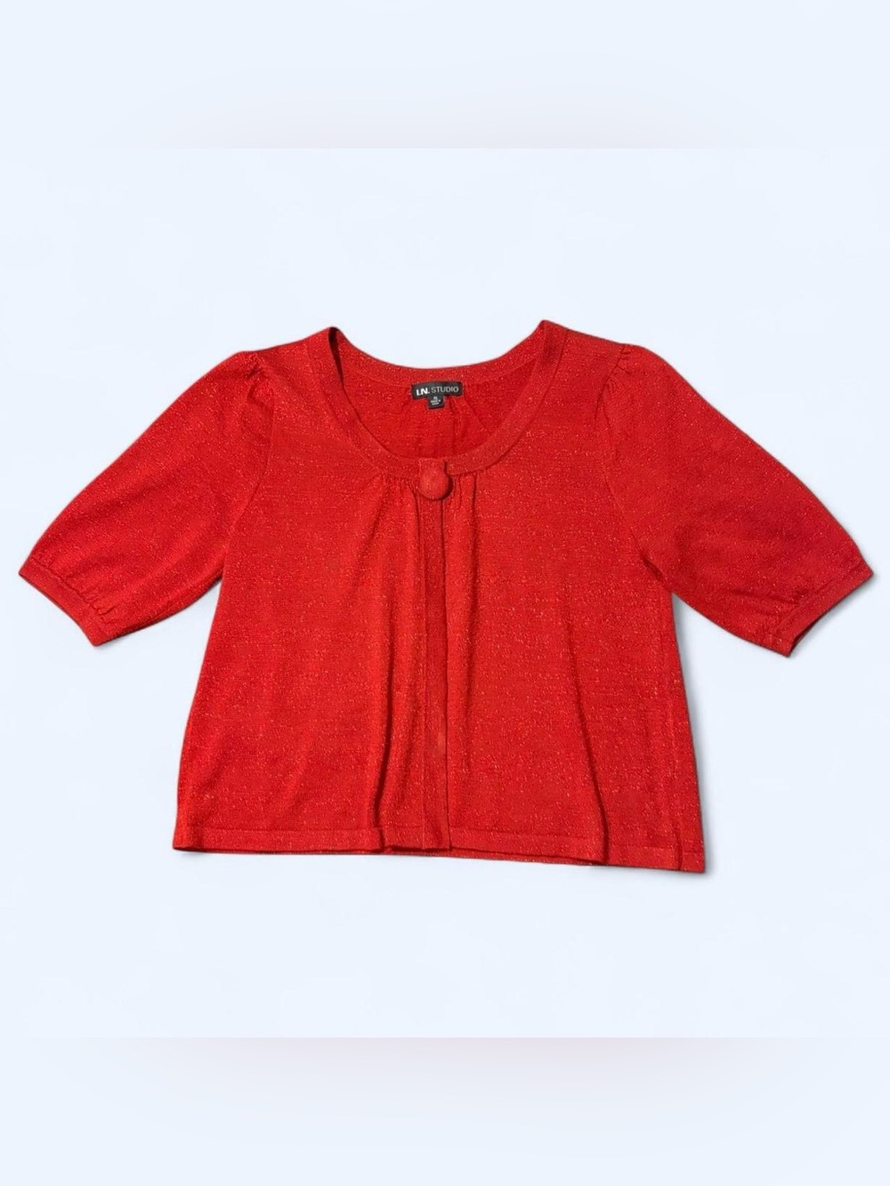 Y2K Red Babydoll Peacoat Cardigan by I.N. Studio!